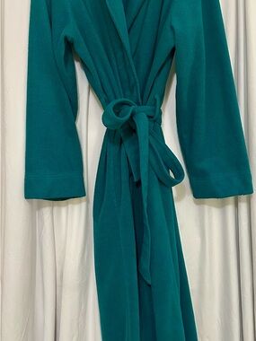 L.L. Bean Teal Green Fleece Robe